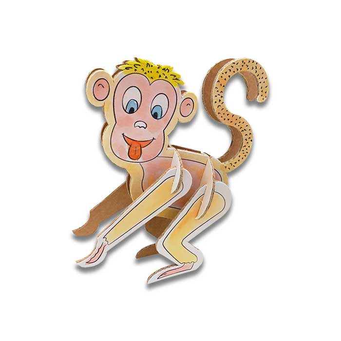 berny-scimmia-animaletti-cartone-colorato
