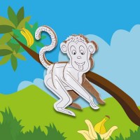 berny-scimmia-animaletti-cartone-sfondo