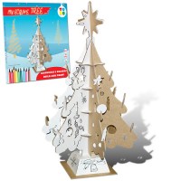 Cardboard Christmas Tree to build and colors